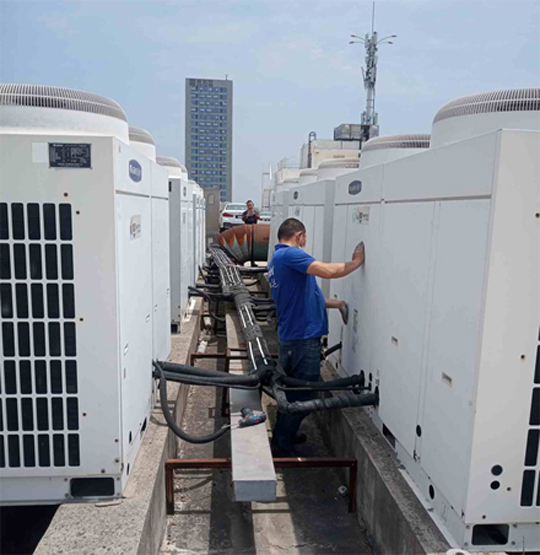 和硕中央空调制热和不制冷系统维修方法